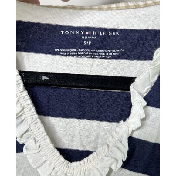 Tommy Hilfiger Sleepwear Dress Womens Blue White Stripe Sleeveless Size Small - Picture 7 of 14